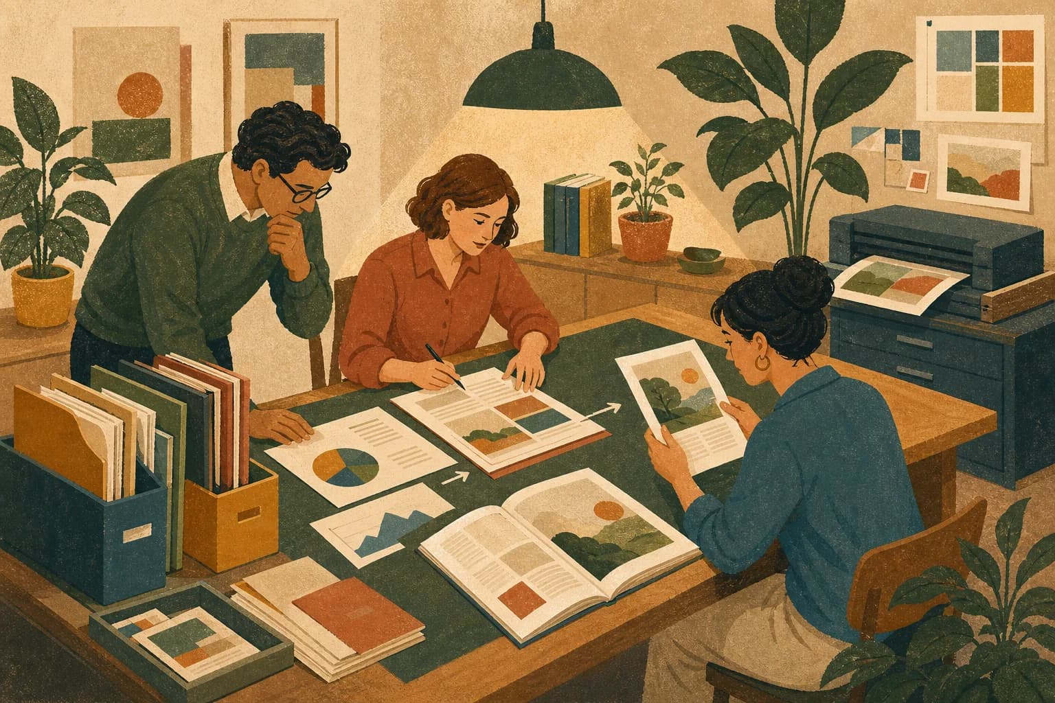 Financial services content production: publish expertise buyers can trust illustration