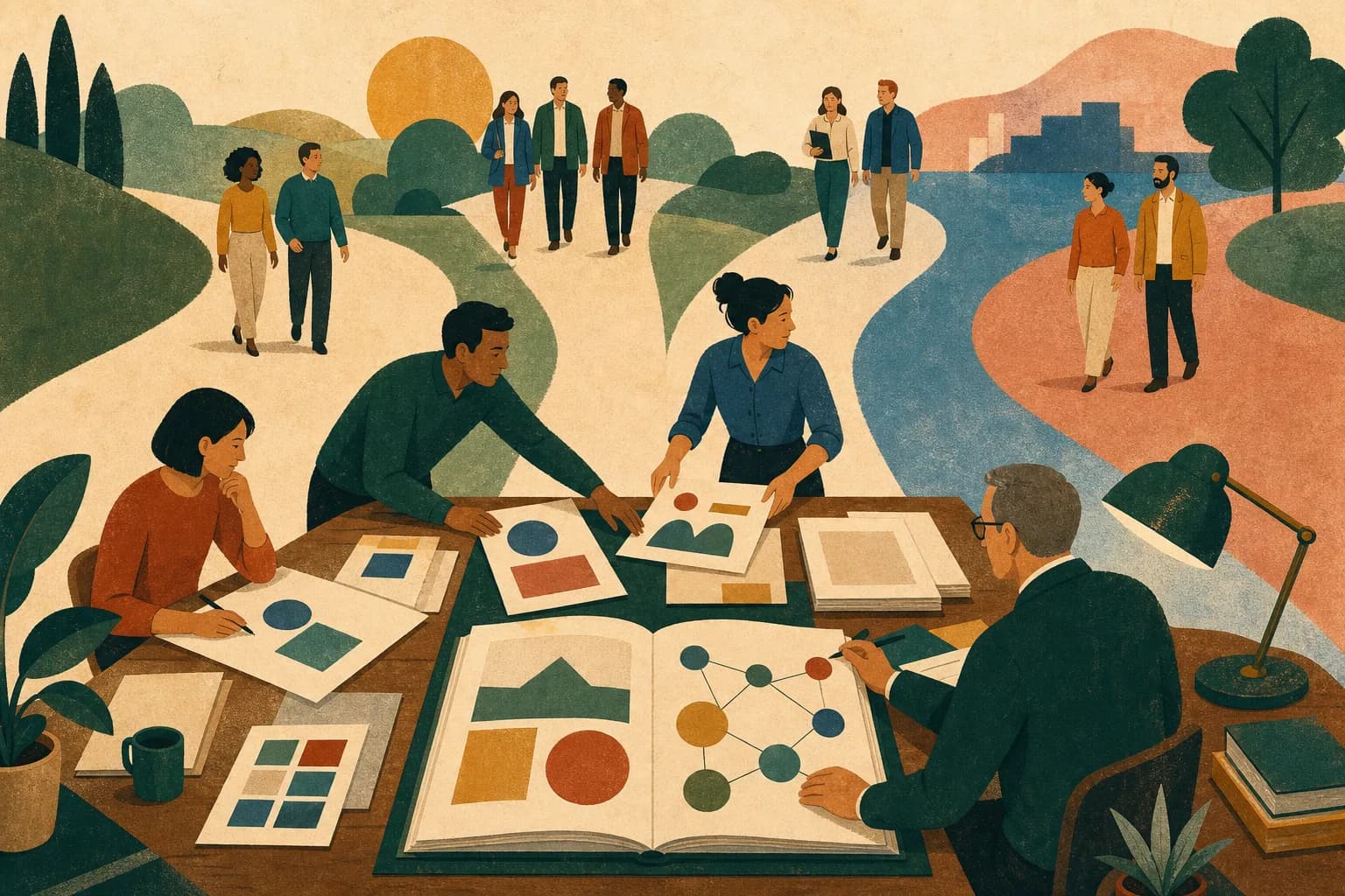 Thesis-led content for venture capital firms illustration