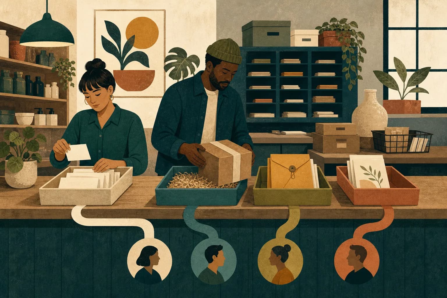 Inbound lead capture and follow-up for consumer and retail brands illustration