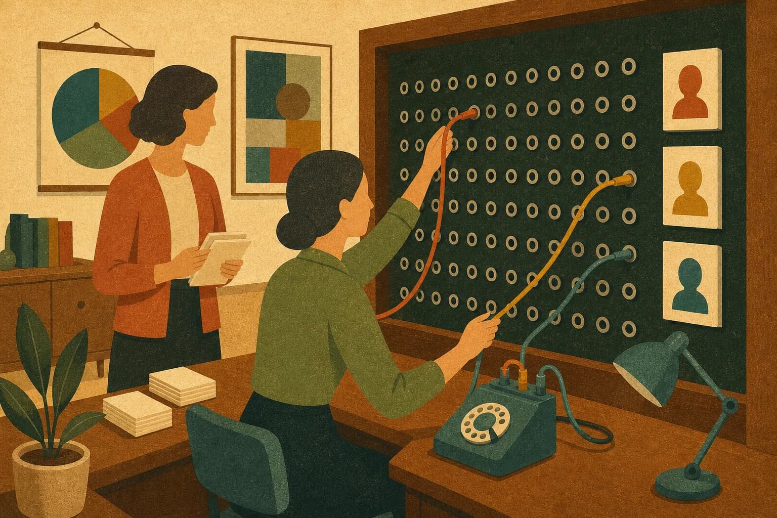 Outbound prospecting for B2B tech and software companies illustration